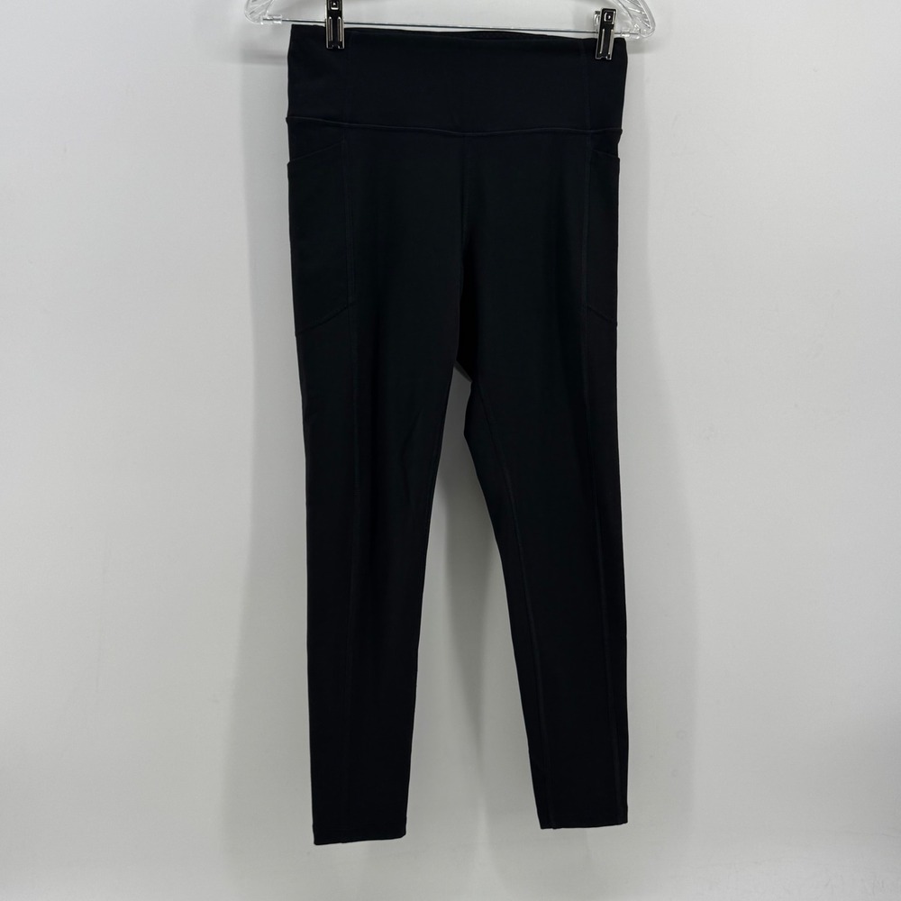Victoria's Secret Womens High Rise Pocket Leggings Black Size 8 7/8 Length